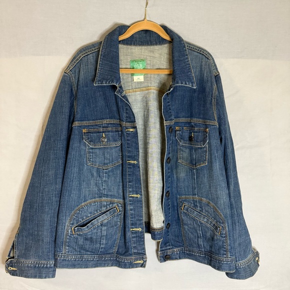 Old Navy Medium Wash Jean Jacket Plus Size 3X‎ Classic - Picture 1 of 7